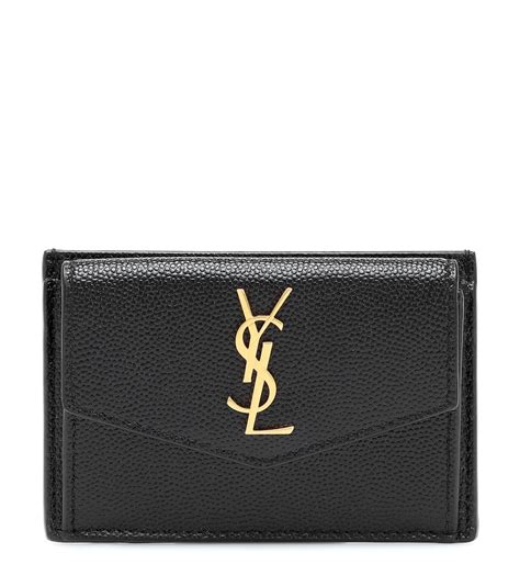 pebbled leather zip card case ysl|YSL card cases.